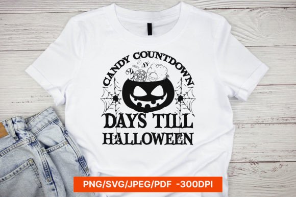 CANDY COUNTDOWN DAYS TILL HALLOWEEN SVG Graphics for Crafts