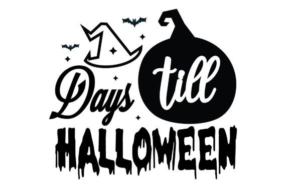 Days Till Halloween Svg T-Shirt Design
