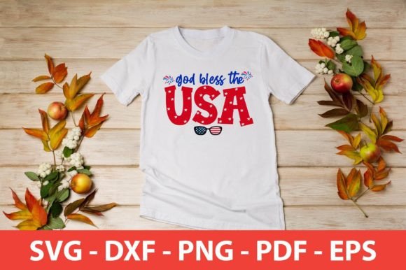 God Bless the USA Svg Shirt: Graphics for Crafts