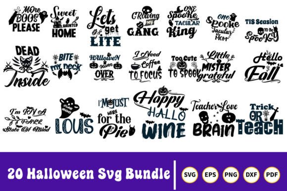 Halloween SVG Bundle 20 Designs-V06: Graphics & Crafts Review