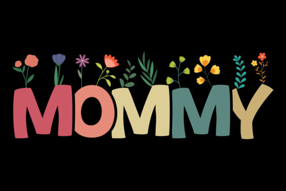 Mommy Svg, Happiness Floral Mom Svg