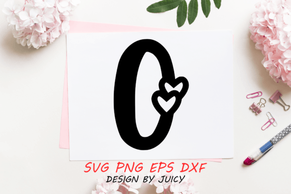 Number 0 SVG Design for Graphics and Crafts