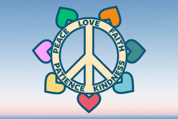 Peace Love Faith Patience Kindness Svg Graphics