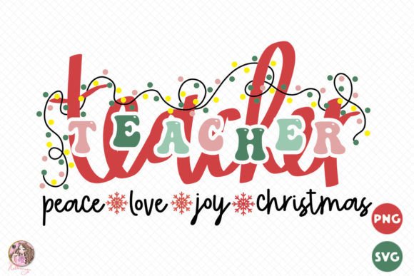 Teacher Peace Love Joy Christmas SVG PNG: Graphics & Crafts Review