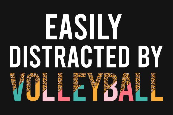 Volleyball Half Leopard SVG Sublimation for Graphics & Crafts