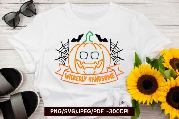 Wickedly Handsome Halloween SVG Design